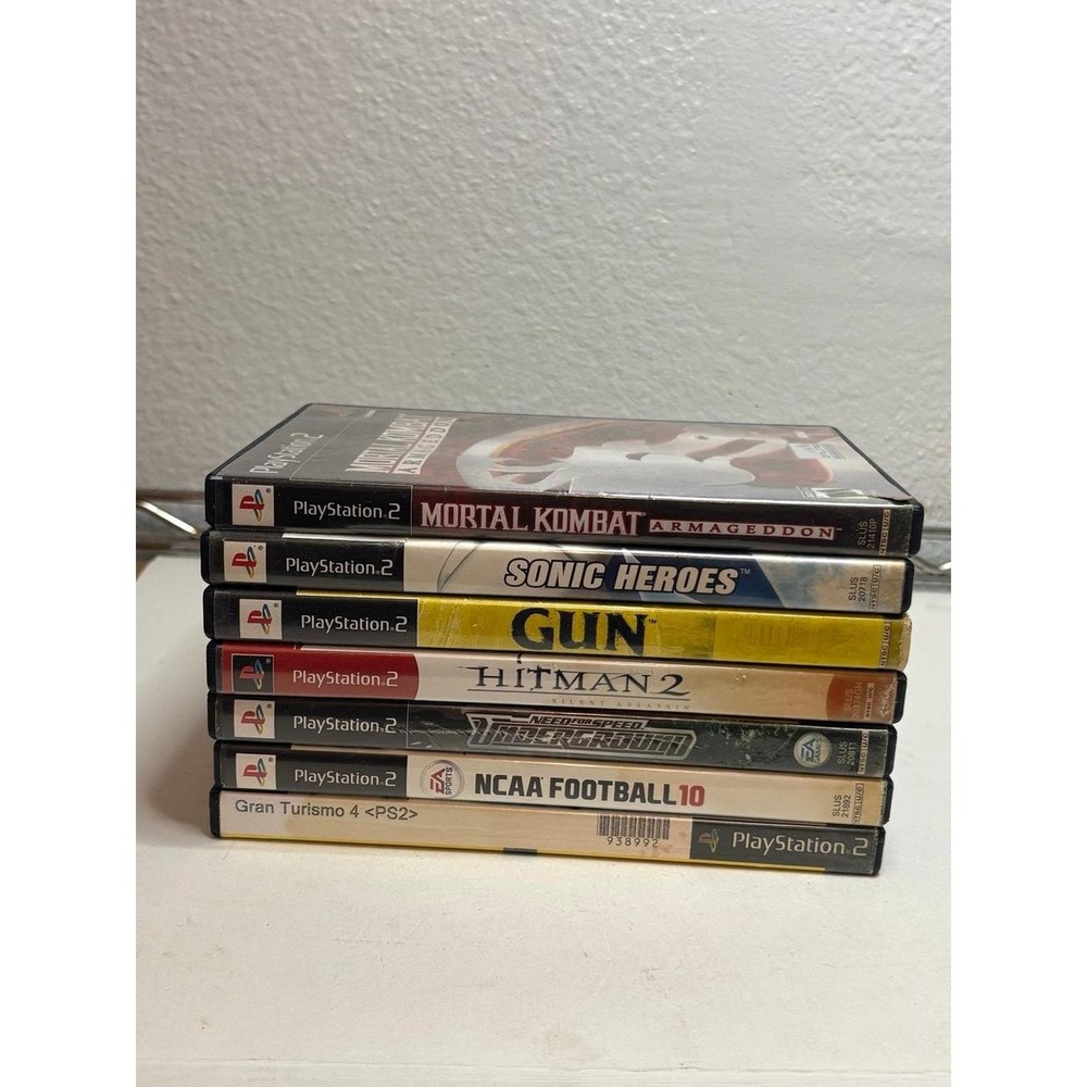Mixed Lot of 7 Video Games PS2 PS3 Xbox 360 Untested Lot Mortal Kombat Sly Coop